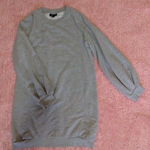 TopShop/ Grey sweatshirt dress